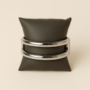 Bracelet jonc argenté femme en acier – Élégance durable