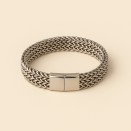 Bracelet Homme Acier Argenté