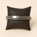Bracelet Homme Acier Argenté