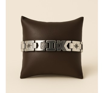 Bracelet homme argent acier