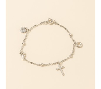 Bracelet pampilles argentées femme