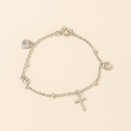 Bracelet pampilles argentées femme