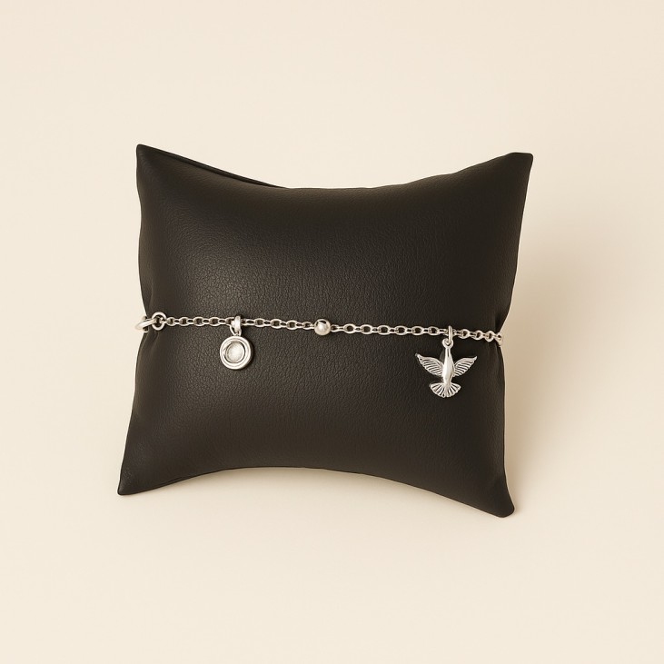 Elegant Silver Charm Bracelet for Women | Stylish Jewelry