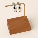 Boucles d'oreilles créoles en acier argent | Lupita Bijoux