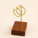 Gold Plated Hoop Earrings | Lupita Bijoux