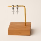 Boucles d'oreilles créoles en acier argent - Lupita Bijoux