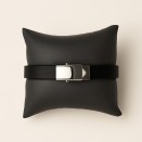 Bracelet Ligne de Vie Homme – Cuir Noir & Acier | Lupita