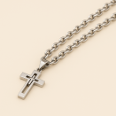 Collier Argent Croix en Acier Inoxydable | Lupita Bijoux
