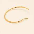 Boucles d'oreilles créoles plaqué or jaune - Lupita Bijoux