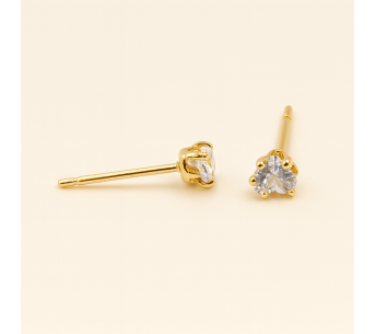 Gold Plated Stud Earrings | Lupita Jewelry