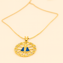 médaillon religieux avec une sainte brésil