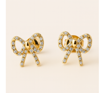 Boucles d'oreilles en Or Jaune Feuillage | Lupita Bijoux