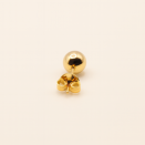 Boucles d'oreilles en acier or - Élégance subtile