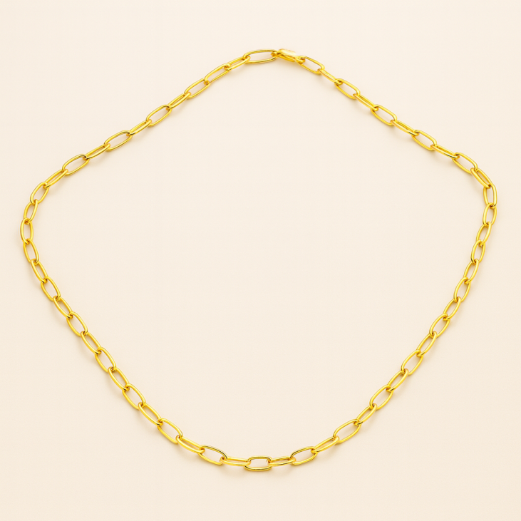 Collier en Plaqué Or Maille Cheval | Lupita Bijoux