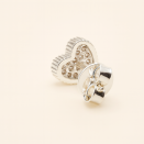 White Zircon Heart Stud Earrings – Elegant & Sparkling
