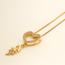 Gold Plated Child's Heart Necklace | Lupita Jewelry