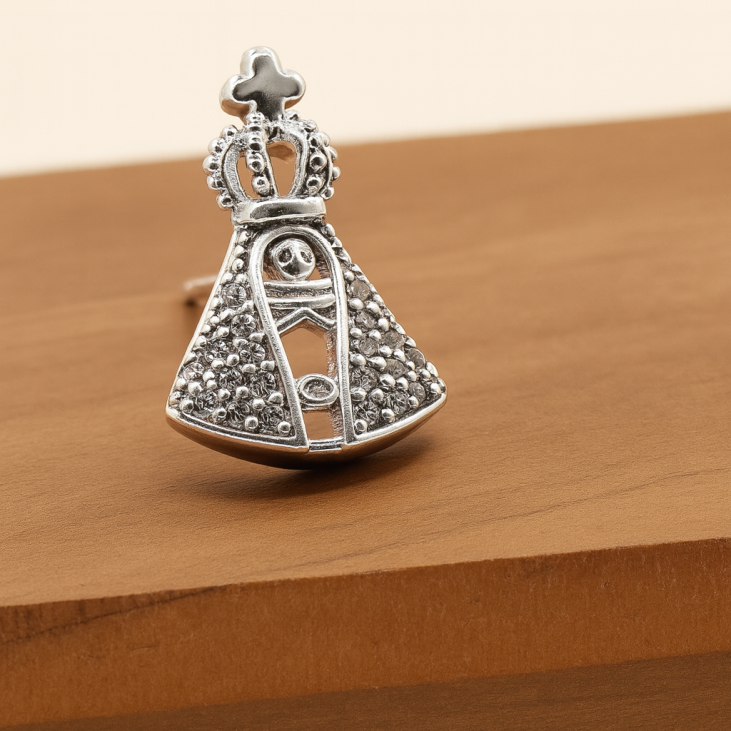 Silver Religious Earrings – Immaculate Conception