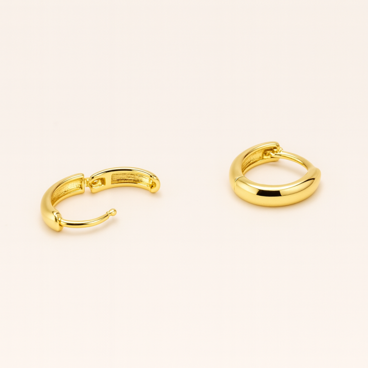 Mini Gold-Plated Hoop Earrings – Affordable Jewelry