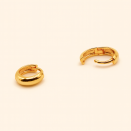 Mini créoles dorées 7 mm en feuilleté or – Petit prix