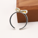 Bague Argent Ajustable avec Noeud en Zircon - Élégante et Lumineuse