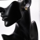 Boucles d’Oreilles Dorées Aparecida | Bijou Brésilien Élégant