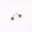 Colorful Gold Plated Stud Earrings | Lupita Brazilian Jewelry