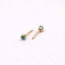 Colorful Gold Plated Stud Earrings | Lupita Brazilian Jewelry