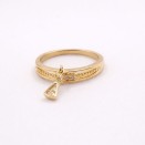 Gold Plated Immaculate Cross Ring - Brazilian Jewelry