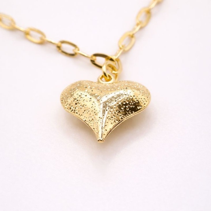 Gold Plated Heart Bracelet - Artisan Elegance