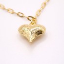 Gold Plated Heart Bracelet - Artisan Elegance