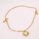 Gold Plated Heart Bracelet - Artisan Elegance