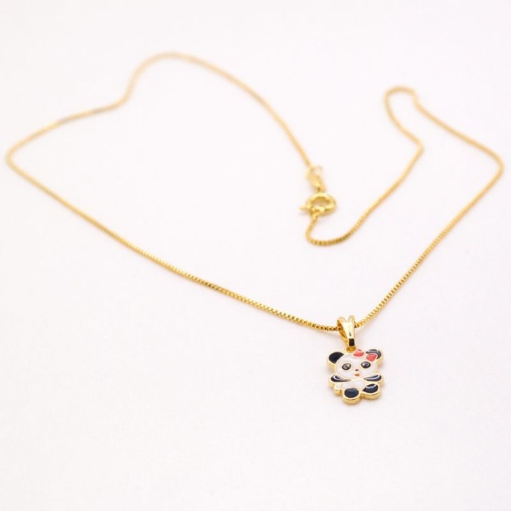 Collier enfant plaqué or avec pendentif panda | Lupita
