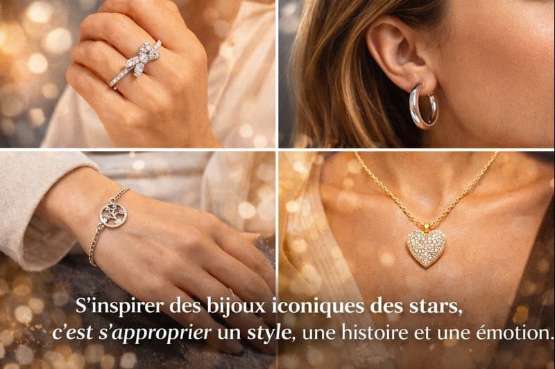 Bijoux iconiques inspirés des stars en plaqué or et argent